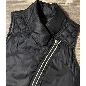 Lululemon What The Fluff Reversible Goose Down Vest Size 4 Black & Gray